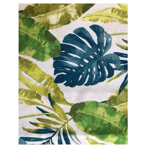  Newbridge Andros Tropical Leaves Summer and Spring Indoor/Outdoor Soil Resistant and Water Repellent Fabric Tablecloth - Patio, Picnic, BBQ, Kitchen Table Linens, 60 Inch X 102 Inc