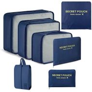 [아마존 핫딜]  [아마존핫딜]Newdora Kleidertaschen Set, 7 unterschiedliche Groessen zur Organisation Ihres Reisegepacks, Schwarzblau