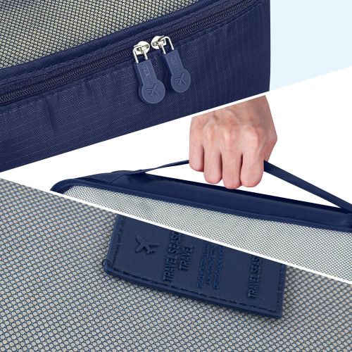  [아마존 핫딜]  [아마존핫딜]Newdora Kleidertaschen Set, 7 unterschiedliche Groessen zur Organisation Ihres Reisegepacks, Schwarzblau