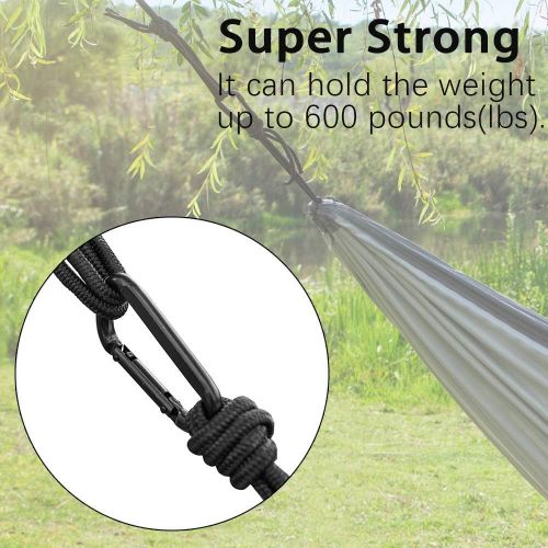  Newdora Hammock with Mosquito Net 2 Person Camping, Ultralight Portable Windproof, Anti-Mosquito, Swing Sleeping Hammock Bed with Net and 2 x Hanging Straps for Outdoor, Hiking, Ba