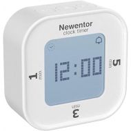 Kitchen Timer, Newentor Digital Productivity Timer with Alarm Clock, Kids Timers Count Up and Countdown with 1, 3, 5 Min Preset, Desk Timers for Cooking Classroom Study and Work