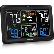 Newentor Weather Station Wireless Indoor Outdoor, Indoor Outdoor Thermometer Wireless, 7.5