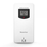 Newentor Indoor Outdoor Wireless Remote Sensor, High Accuracy Temperature and Humidity Meters, Easy to Read, Indoor Outdoor Thermometer 3 Channels, Available for Q3/FJ3378, Q5/FJ3383B, Q6, White