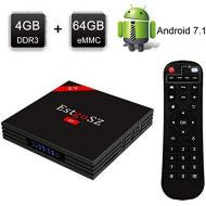 [Android TV Box 4G 64GB ] EstgoSZ Android 7.1 TV Box RK3328 Support 2.4G5G Dual Wifi100M LANBT 4.03D H265 4K Smart TV Box