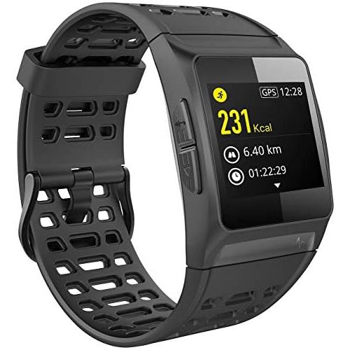  [아마존베스트]Newgen Medicals Smartwatch GPS pulse: GPS sports watch, Bluetooth, fitness, pulse, messages, colour display, IP68 (GPS watch).