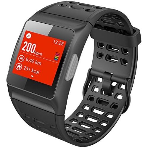  [아마존베스트]Newgen Medicals Smartwatch GPS pulse: GPS sports watch, Bluetooth, fitness, pulse, messages, colour display, IP68 (GPS watch).