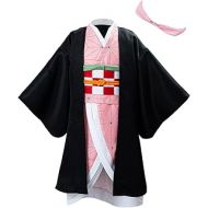 Newhui Kids Demon Slayer Outfits Cloak Cape Kimono Coat Costume Halloween Cardigan Cosplay Suits