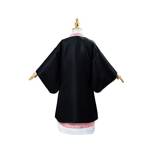 할로윈 용품Newhui Kids Demon Slayer Outfits Cloak Cape Kimono Coat Costume Halloween Cardigan Cosplay Suits