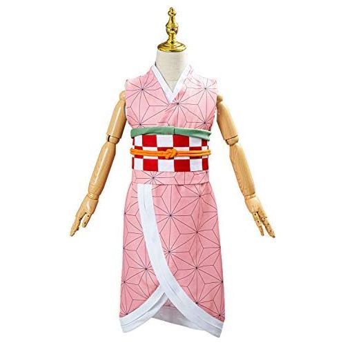  할로윈 용품Newhui Kids Demon Slayer Outfits Cloak Cape Kimono Coat Costume Halloween Cardigan Cosplay Suits