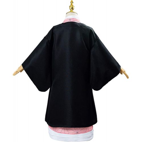  할로윈 용품Newhui Kids Demon Slayer Outfits Cloak Cape Kimono Coat Costume Halloween Cardigan Cosplay Suits