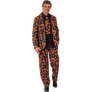 할로윈 용품Newhui Mens Halloween Pumpkin Suits Costume Cosplay Party Tuxedo Pants Jacket with Tie