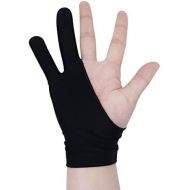 [아마존베스트]Newkeen 1 Piece Elastic Drawing Anti-fouling Gloves Graphics Tablet Drawing Gloves (Black)