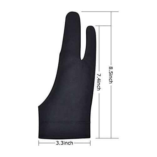  [아마존베스트]Newkeen 1 Piece Elastic Drawing Anti-fouling Gloves Graphics Tablet Drawing Gloves (Black)