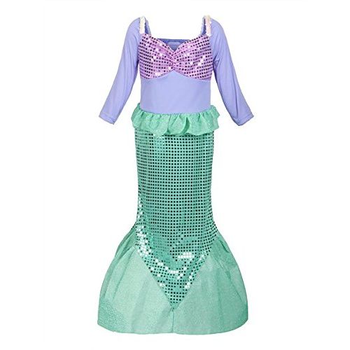  Newland Girls Sequins Little Mermaid Costume