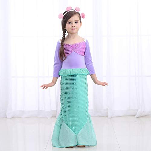  Newland Girls Sequins Little Mermaid Costume