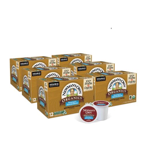  Newmans Own Organics Special Blend, Single-Serve Keurig K-Cup Pods, Medium Roast Coffee, 72 Count (5000053615)