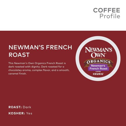  Newmans Own Organics French Roast Coffee, 72 Count (Packaging May Vary)