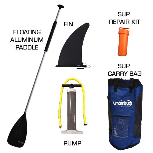  Newport Vessels Inflatable Stand Up Paddle Board Universal SUP Complete Set | Includes Adjustable Paddle Backpack Fin and Pump | 9ft 10in