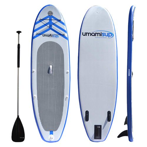  Newport Vessels Inflatable Stand Up Paddle Board Universal SUP Complete Set | Includes Adjustable Paddle Backpack Fin and Pump | 9ft 10in