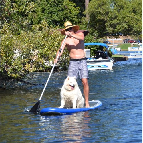  Newport Vessels Inflatable Stand Up Paddle Board Universal SUP Complete Set | Includes Adjustable Paddle Backpack Fin and Pump | 9ft 10in