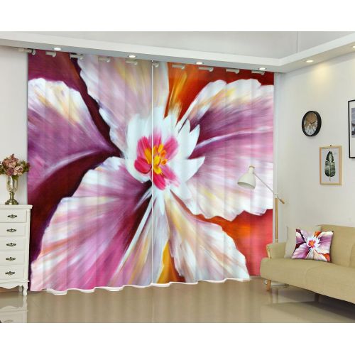  Newrara Flying Seagulls and Blue Water Thick Polyester Beach Scenery 2 Panels Blackout Window Curtain For Living Room&Bedroom,Free Hook Included (80W63L, Color9)