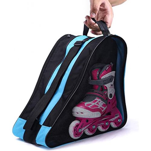  Newrgy Multi-Pocket Unisex Roller Skate Bag Breathable Oxford Cloth Skating Shoes Storage Bag Kids Roller Skate Bag Roller skate storage tote bag