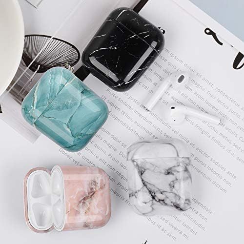  [아마존베스트]Newseego Compatible with AirPods Case, Ultra-thin Marble Case, Full Protection Case, Marble Pattern, Airpods Portable Case For Airpods Earpods Earphones Charging Bag