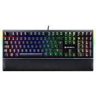 [아마존베스트]Newskill Serike Switch Red Mechanical Gaming Keyboard with Folding Palmrest (Keys with Macro Recording, 20 Light Modes) - Black