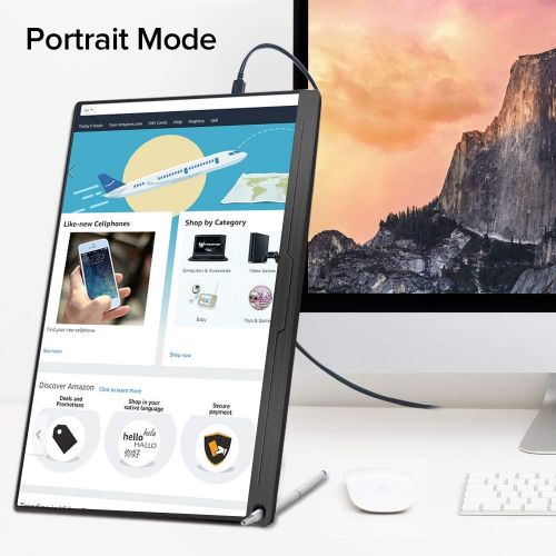  [아마존베스트]Newsoul Portable Monitor, Upgraded 15.6 IPS HDR 19201080 FHD Eye Care Screen USB C Gaming Monitor, Dual Speaker Computer Display HD Type-C VESA for Laptop PC MAC Phone Xbox PS4 Smart Case