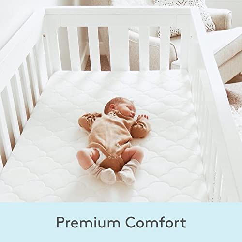  Newton Baby Crib Mattress and Toddler Bed - 100% Breathable Proven to Reduce Suffocation Risk, 100% Washable, 2-Stage, Non-Toxic Better Than Organic, Removable Cover - Deluxe 5.5 T
