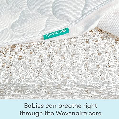  Newton Baby Crib Mattress and Toddler Bed - 100% Breathable Proven to Reduce Suffocation Risk, 100% Washable, 2-Stage, Non-Toxic Better Than Organic, Removable Cover - Deluxe 5.5 T
