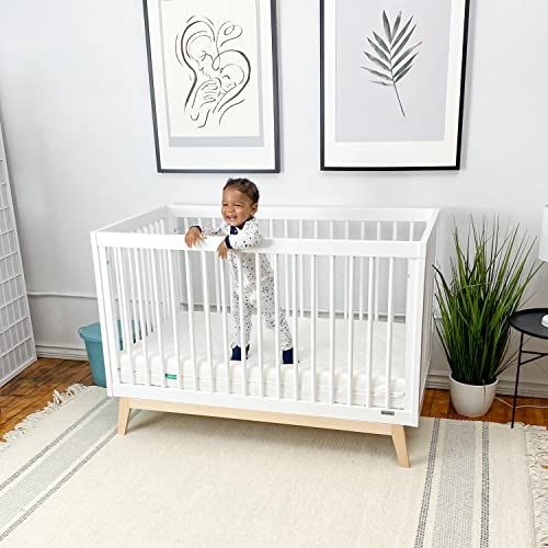  Newton Baby Crib Mattress and Toddler Bed - 100% Breathable Proven to Reduce Suffocation Risk, 100% Washable, 2-Stage, Non-Toxic Better Than Organic, Removable Cover - Deluxe 5.5 T