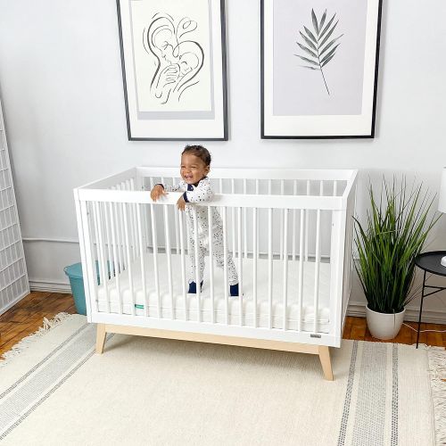  Newton Baby Crib Mattress and Toddler Bed - 100% Breathable Proven to Reduce Suffocation Risk, 100% Washable, 2-Stage, Non-Toxic Better Than Organic, Removable Cover - Deluxe 5.5 T