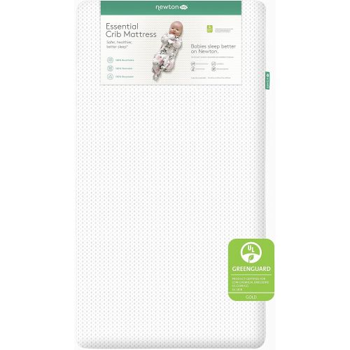  Newton Baby Essential Crib Mattress and Toddler Bed - 100% Breathable Proven to Reduce Suffocation Risk, 100% Washable, 2-Stage, Non-Toxic, Better Than Organic - Removable Cover In