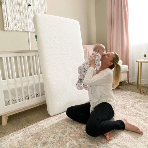  Newton Baby Essential Crib Mattress and Toddler Bed - 100% Breathable Proven to Reduce Suffocation Risk, 100% Washable, 2-Stage, Non-Toxic, Better Than Organic - Removable Cover In