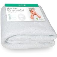 Newton Waterproof Mattress Crib Mattress Pad 100% Breathable Proven to Reduce Suffocation Risk, Ultra-Plush, Universal Fit, 100% Washable
