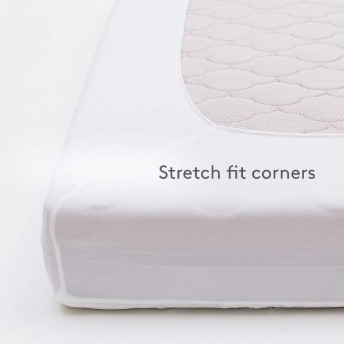  Newton Waterproof Mattress Crib Mattress Pad 100% Breathable Proven to Reduce Suffocation Risk, Ultra-Plush, Universal Fit, 100% Washable