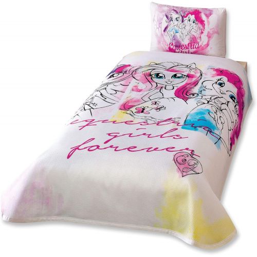  NewyHome Equestria Girls Twin 100% Cotton Bedding Bedspread/Coverlet Set 3 Pcs