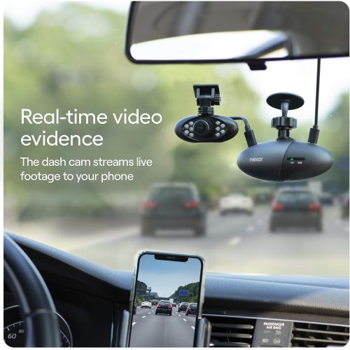  [아마존베스트]Nexar Pro GPS | Dual Dash Cam System | New 2021 Model | SD Card Included | Road & Interior Recording | Unlimited Cloud Storage | Parking Mode | WiFi