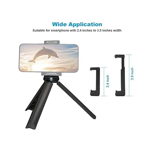  NexiGo Lightweight Mini Tripod for Camera/Phone/Webcam, Extendable Stand, for NexiGo Logitech Webcam C920 C922 C925e C922x C930e C930 C615 Brio and Other Devices with 1/4