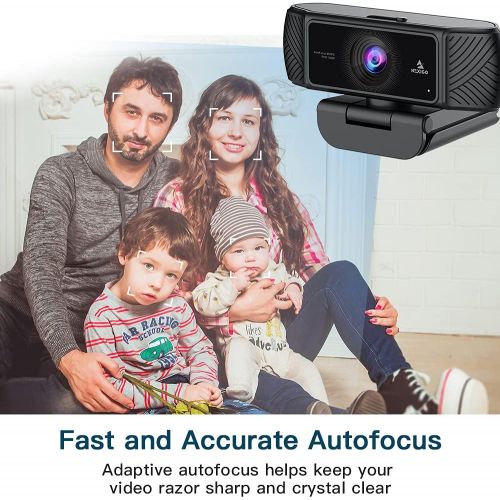  [아마존베스트]Webcam 1080P 60FPS with Microphone for Streaming, Advanced AutoFocus, w/Privacy Cover and Tripod, NexiGo N680P Pro Computer Web Camera for Online Learning, Skype Zoom Teams, Mac PC