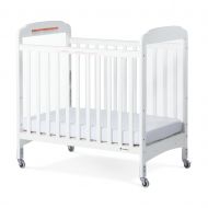 Next Gen Serenity Fixed-Side Compact Clearview Crib - White by Foundations