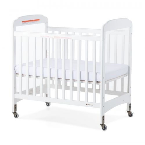  Next Gen Serenity Fixed-Side Compact Clearview Crib - White by Foundations
