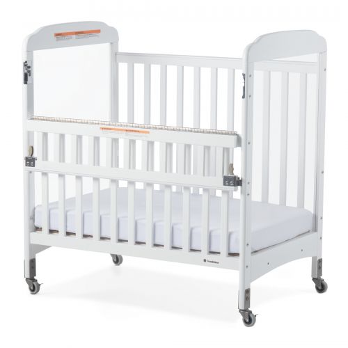  Next Gen Serenity SafeReach Compact Clearview Crib - White by Foundations
