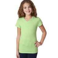 Next Level Girls Apple Green The Adorable CVC V-Neck T-Shirt