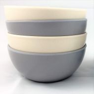 Next Gen Bamboo 4 Snack Bowls,Set of four 4 Eco Friendly Bamboo Bowls :: Non Toxic Dinnerware for Little Kids & Big Kids :: Mix & Match :: Stackable :: Biodegradable :: Great Gifts