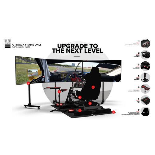  Next Level Racing GTtrack Racing Simulator Cockpit (Frame Only)