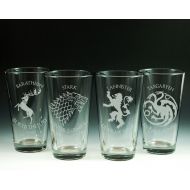 NexusGlass Game of Thrones, Glasses, Glassware, Set of 4