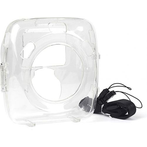  Ngaantyun Transparent Camera Case Accessory Bundle Kit for Fujifilm Instax Square SQ20 Camera (Including Clear Camera Case with Shoulder Strap, Sticker, Lace Bags, Photo Frames, Cl
