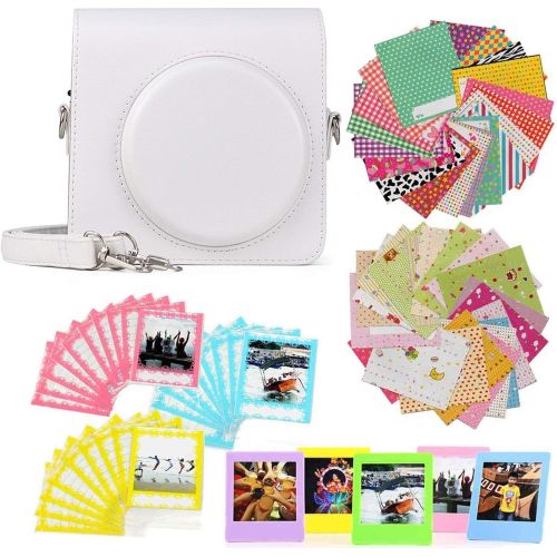  Ngaantyun Camera Accessories Bundle Kit for Instax Square SQ1 Instant Camera, Camera Case/Border Stickers/Desktop Stand Frames/Photo Lace Bag